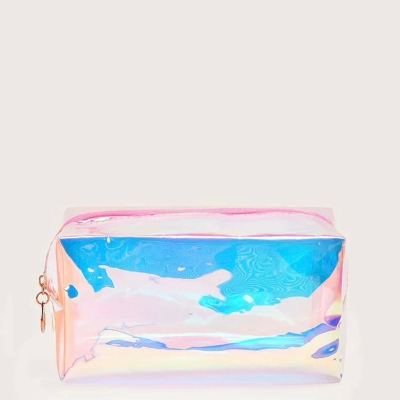 👑NEW PINK IRIDESCENT MAKEUP TRAVEL BAG! - Picture 2 of 4